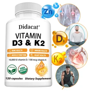 D3 & K2 Vitamins Supplement